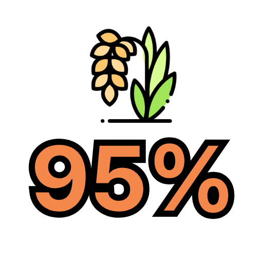 95% 국산 배지